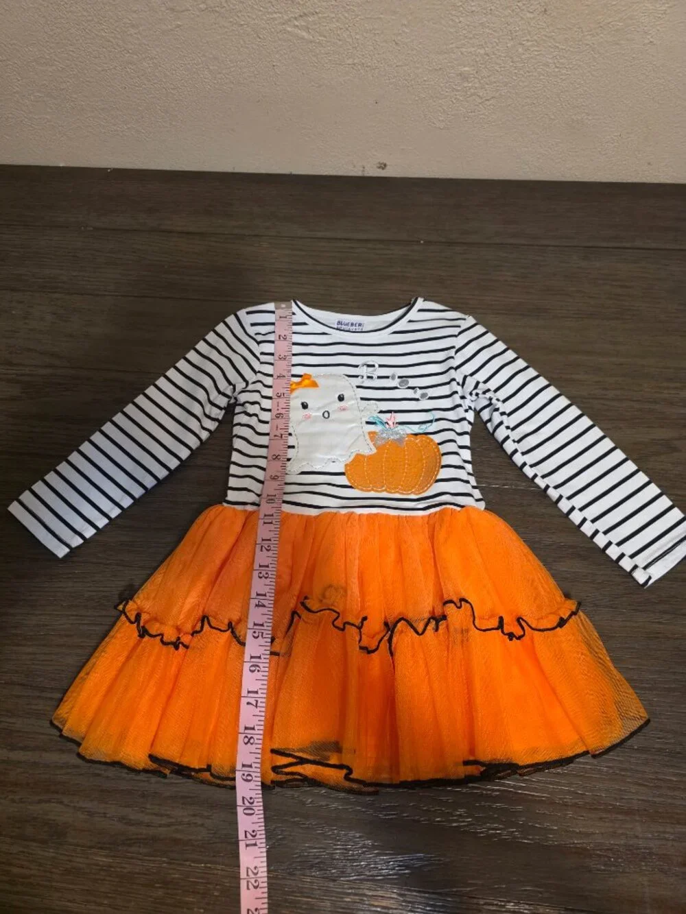 Blueberi Boulevard Halloween Ghost Pumpkin Tutu Tunic Leggings Set NWT Size 4